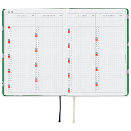 Hobonichi Techo HON 2027 Bow & Tie Collection Planners - A6, Sheep, four month view