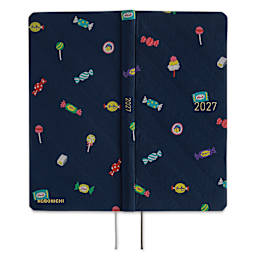 Hobonichi Techo 2027 Weeks Bow & Tie Collection Planners - 3.7" x 7.4", Candy, front and back cover