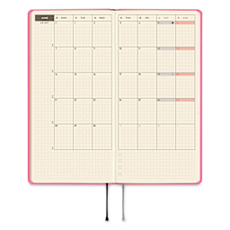 Hobonichi Techo 2027 Weeks Mega Planners - 3.7" x 7.4", Pink Sapphire