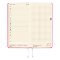 Hobonichi Techo 2027 Weeks Mega Planners - 3.7" x 7.4", Pink Sapphire