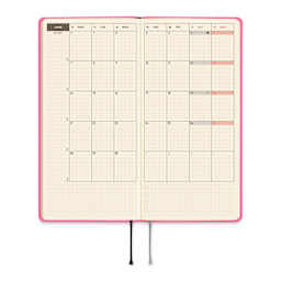 Hobonichi Techo 2027 Weeks Planners - 3.7" x 7.4", Pink Sapphire, monthly pages