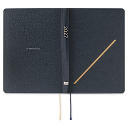 Hobonichi Techo HON 2027 Planners - A6, Slash Navy, front and back cover
