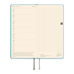 Hobonichi Techo 2027 Weeks Mega Planners - 3.7" x 7.4", Sea Glass