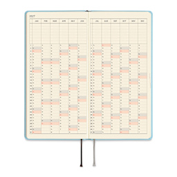 Hobonichi Techo 2027 Weeks Planners - 3.7" x 7.4", Sea Glass