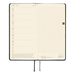 Hobonichi Techo 2027 Weeks Mega Planners - 3.7" x 7.4", Midnight Blue