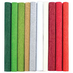 Lia Griffith Crepe Paper - Heavy, Winter Garden, Set of 10 Rolls