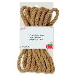 Dritz Jute Twist Rope - 3/8", 3 yds front of packaging