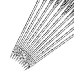 Brother Organ Needles Embroidery Machine Needles - Pkg of 100, Size 7/11 close up of needle points