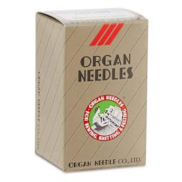 Brother Organ Needles Embroidery Machine Needles - Pkg of 100, Size 7/11 front of packaging angled view