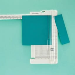 Spellbinders Paper Trimmer and Scorer with cut paper