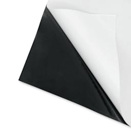 Dritz Stick-On Nylon Patches - Pkg of 2, Black, 8" x 8" with backing being peeled