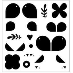 Sizzix Print & Pattern Stamp Set - Set of 15