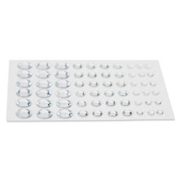 Cousin DIY Adhesive Rhinestones - Pkg of 60, Crystal angled view