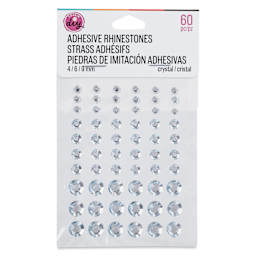 Cousin DIY Adhesive Rhinestones - Pkg of 60, Crystal front of packaging