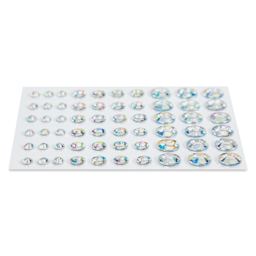 Cousin DIY Adhesive Rhinestones - Pkg of 60, Aurora angled view