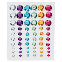 Cousin DIY Adhesive Rhinestones - Pkg of 60, Rainbow