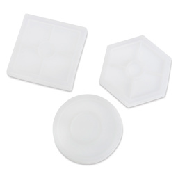 We R Memory Keepers Spin It Silicone Coaster Molds - Set of 3 showing back of molds