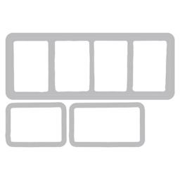 Sizzix Painted Palettes Stamp and Framelit Set - Set of 13