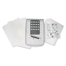 Sizzix Studio Registration Press Tool Starter Kit contents