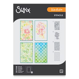 Sizzix Buildables Botanicals Stencil Set front of packaging