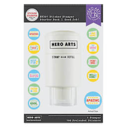 Hero Arts Sticker Stamper Starter Pack - Pkg of 100, Good Job front of packaging
