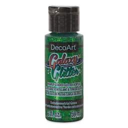 DecoArt Galaxy Glitter Paint - Extraterrestrial Green, 2 oz