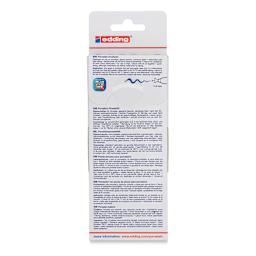 Edding 4200 Series Porcelain Brush Pens - Set of 6, Family (Back of packaigng)