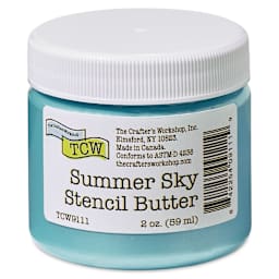 Stencil Butter Acrylic Paint - Summer Sky, 2 oz