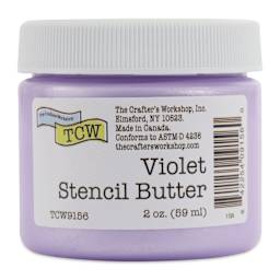 Stencil Butter Acrylic Paint - Violet, 2 oz Jar