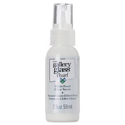 Gallery Glass Paint - White Pearl, 2 oz (Front of bottle)