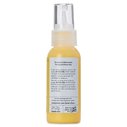 Gallery Glass Paint - Citrus Yellow, 2 oz (Back of bottle)