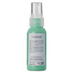 Gallery Glass Paint - Kelly Green, 2 oz (Back of bottle)