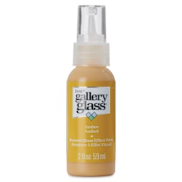 Gallery Glass Paint - Amber, 2 oz (Front of bottle)