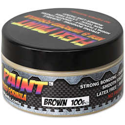 Flexi Paint Waterbased Flexible Cosplay Paint - Brown, 100 g (0.22 lb) side view