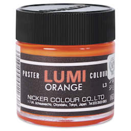 Nicker Lumi Poster Colour Paint - Lumi Orange, 40 ml