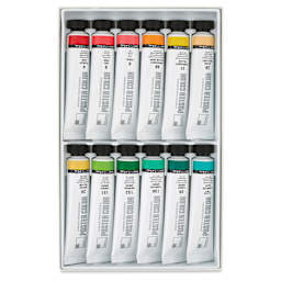 Half of the ShinHan Professional Poster Color Paints - Set of 24, Set B Colors, 40 ml