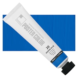 ShinHan Professional Poster Color Paint - Marine Blue, 40 ml tube and swatch