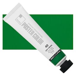 ShinHan Professional Poster Color Paint - Sap Green, 40 ml tube and swatch