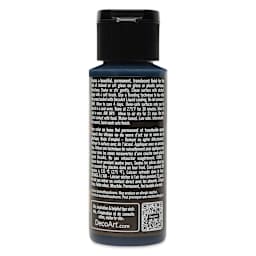 Back of DecoArt Stained Glass Paint - Black, 2 oz bottle