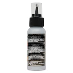 Back of DecoArt Stained Glass Paint 3-D Liquid Leading in Silver