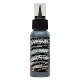 Back of DecoArt Stained Glass Paint 3-D Liquid Leading in Dark