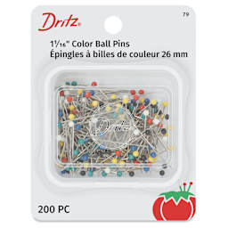 Dritz Color Ball Pins - Pkg of 200, Assorted Colors
