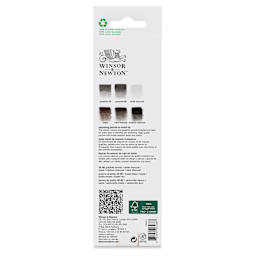 Winsor & Newton Studio Collection Sketching Pencils - Set of 6, back of the packaging