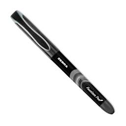 Zebra Fountain Pen - Black, cap on