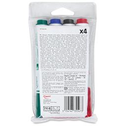 Maped Marker'Peps Dry Erase Marker Set - Chisel Tip, Assorted, Set of 4, back of packaging