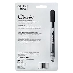 Sakura Gelly Roll Retractable Classic Pens - Set of 6, back of the packaging
