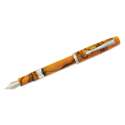 Noodler's Ink Konrad Acrylic Flex Fountain Pen - Bengal Tiger, cap off