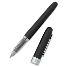 Platinum Plaisir Fountain Pen - Black, Medium, with cap