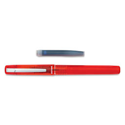 Platinum Prefounte Fountain Pen - Vermilion Orange, Medium, with ink refill cartridge