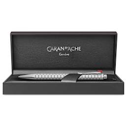 Caran d'Ache Ecridor Avenue Fountain Pen - Platinum Coated, Broad, in packaging